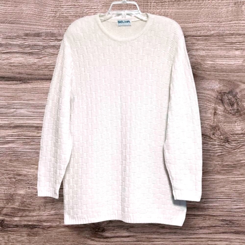 Selma Finland Vintage Celtic Crew Neck Knit Sweater in Off-white ‎ Large - Picture 3 of 7